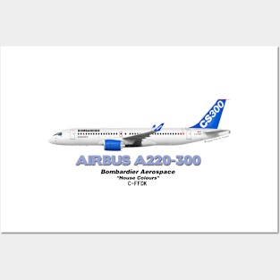 Airbus A220-300 - Bombardier "House Colours" Posters and Art